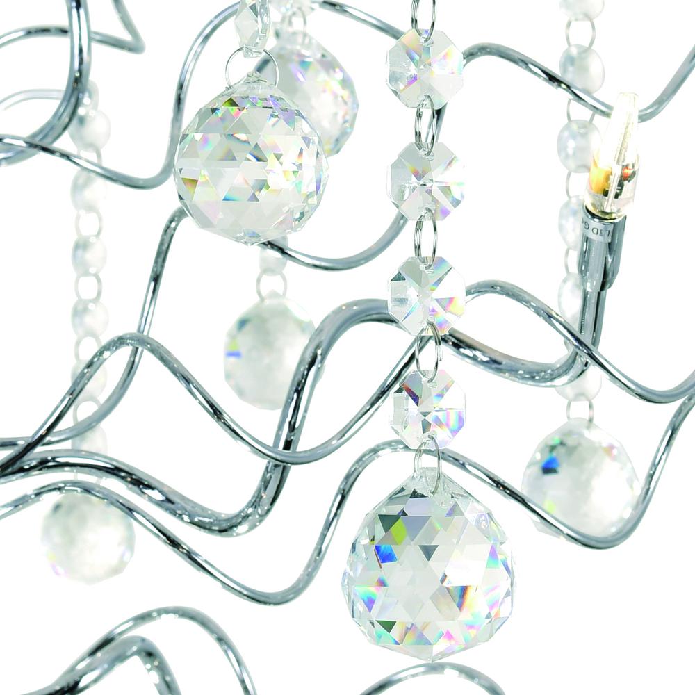 Cherry Blossom 48 Light Chandelier With Chrome Finish. Picture 4