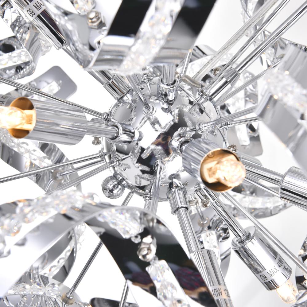 Swivel 18 Light Chandelier With Chrome Finish. Picture 3