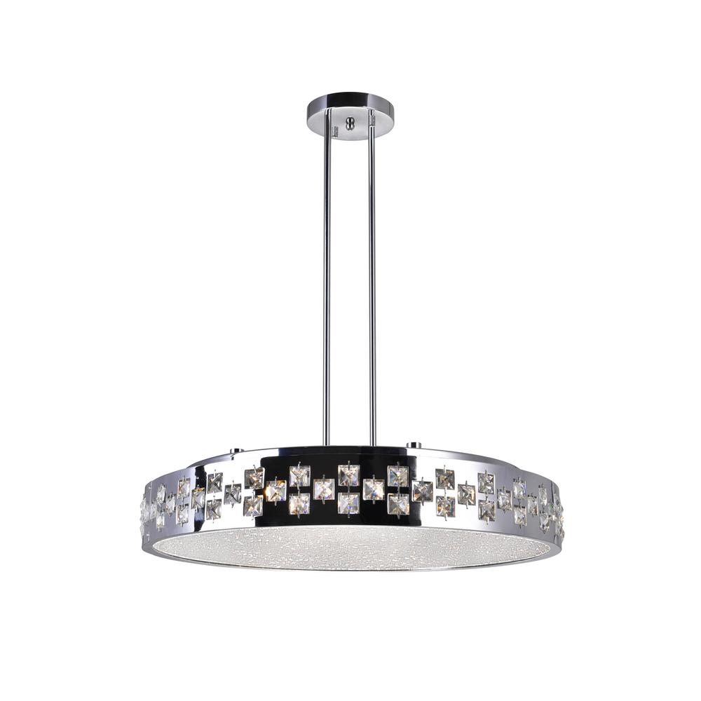 Cinderella 10 Light Down Chandelier With Chrome Finish. Picture 1