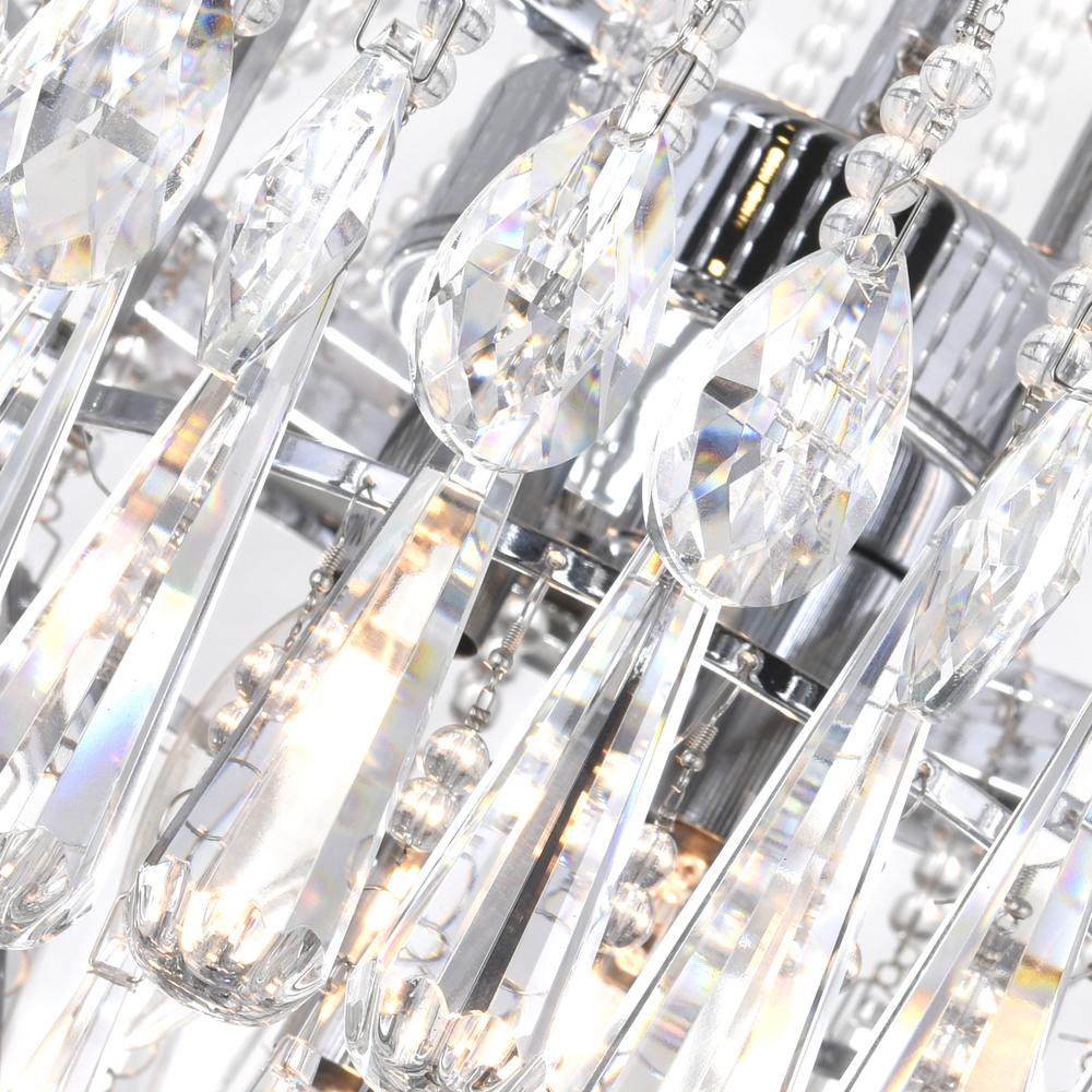 Vast 13 Light Down Chandelier With Chrome Finish. Picture 3