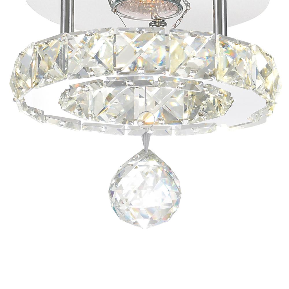 Ring LED Flush Mount With Chrome Finish. Picture 2