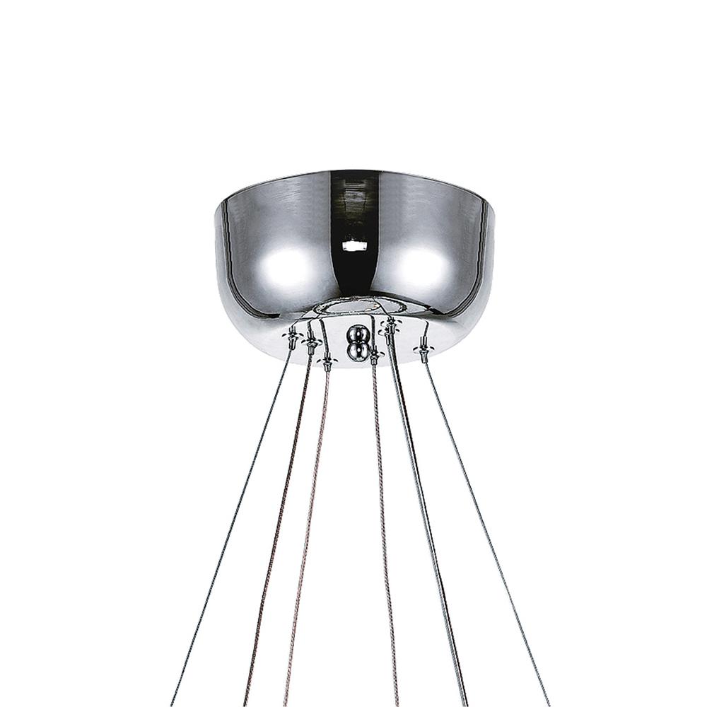 Ring LED Chandelier With Chrome Finish. Picture 5