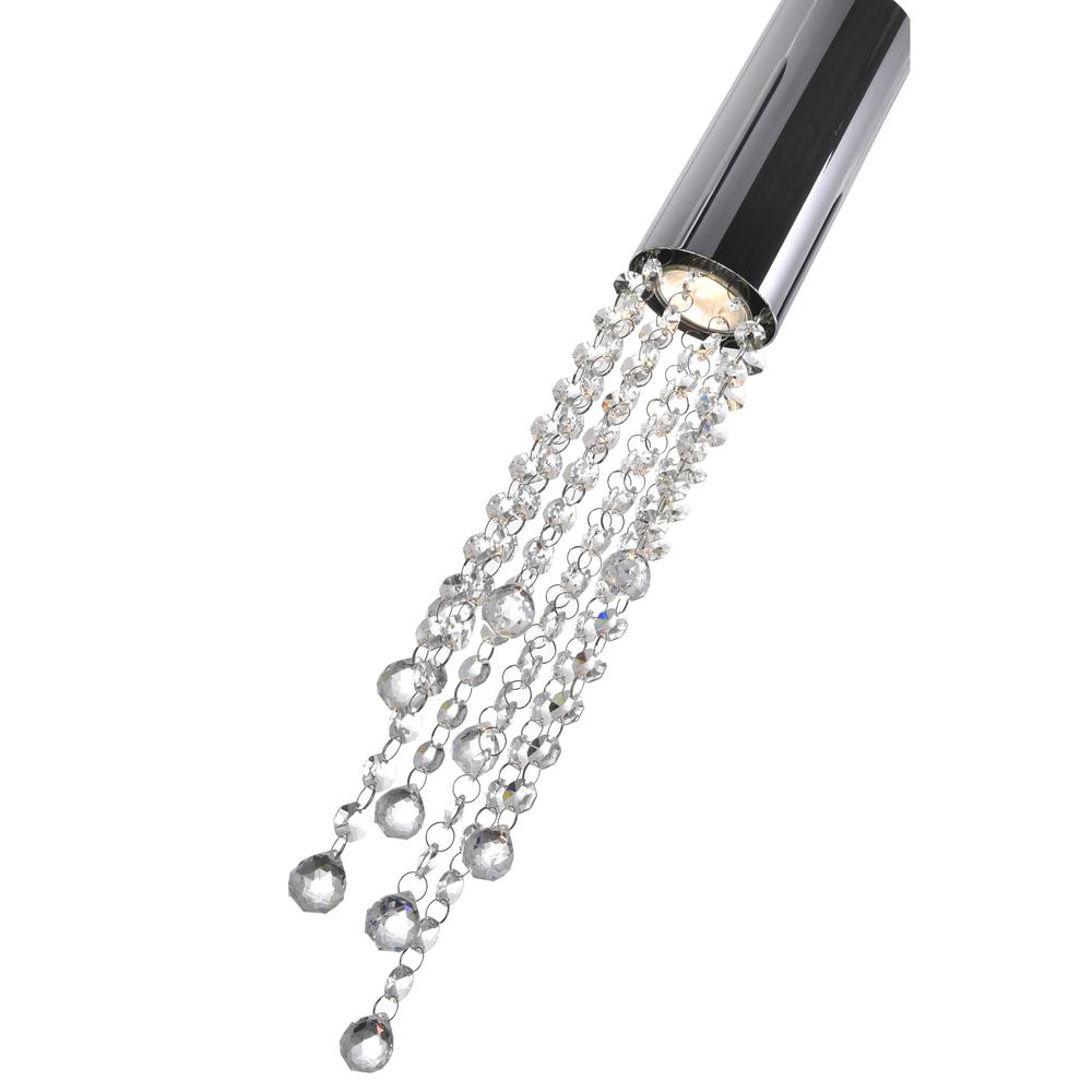 Extended 5 Light Multi Light Pendant With Chrome Finish. Picture 3