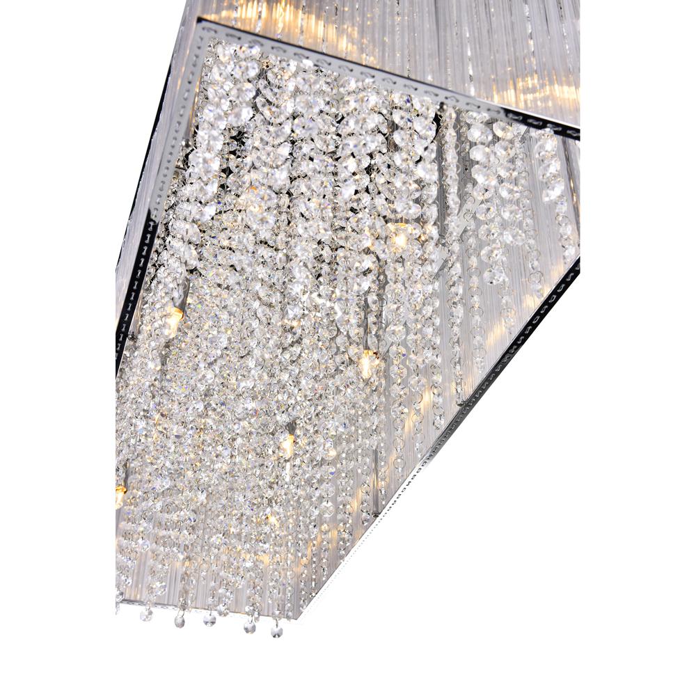 Spring Morning 10 Light Drum Shade Chandelier With Chrome Finish. Picture 3