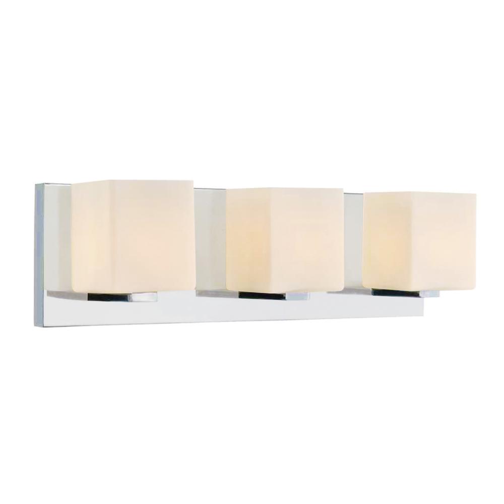 Cristini 3 Light Vanity Light With Satin Nickel Finish. Picture 1
