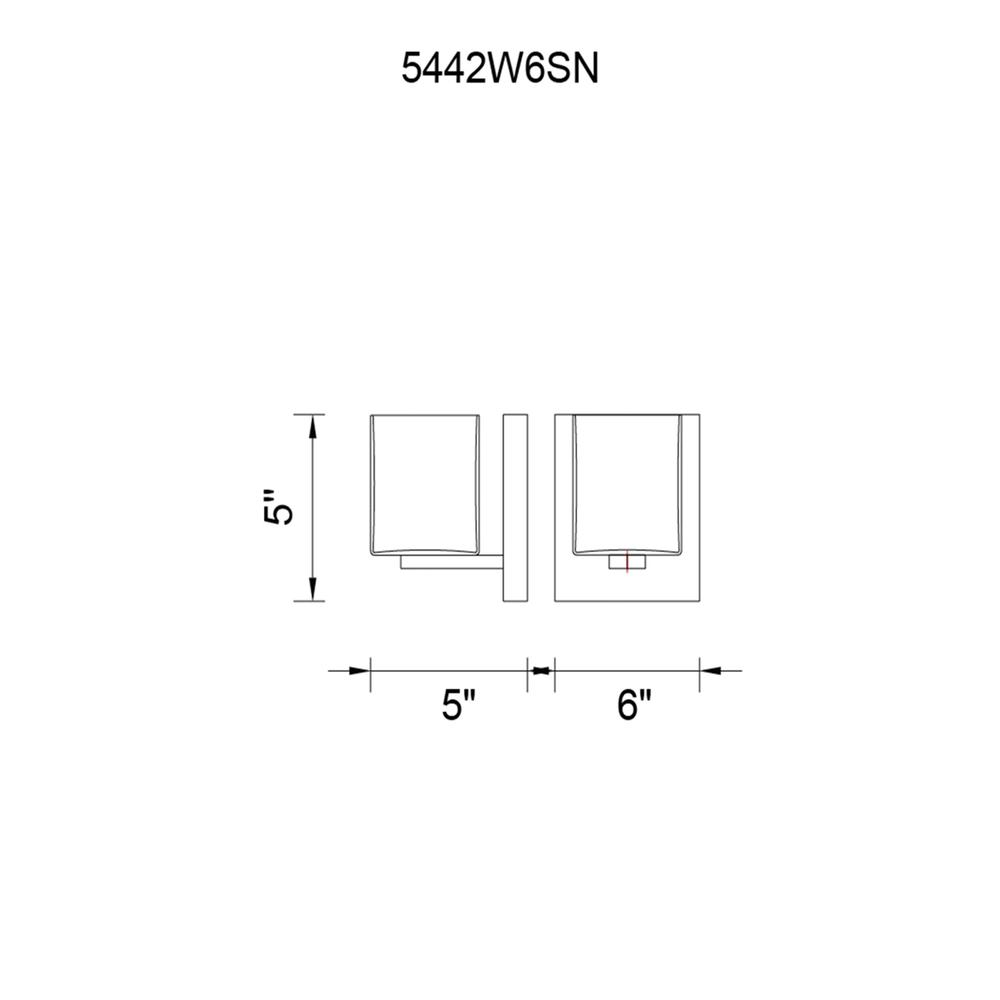 Cristini 1 Light Bathroom Sconce With Satin Nickel Finish. Picture 6