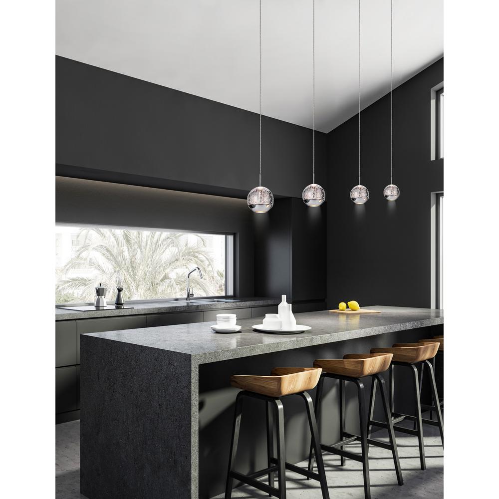 Perrier 1 Light Down Mini Pendant With Chrome Finish. Picture 3