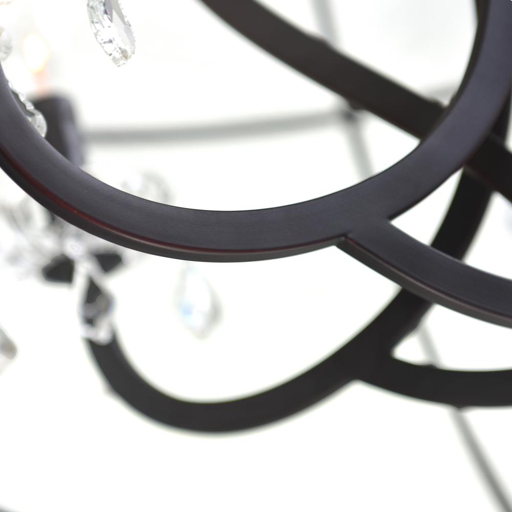 Campechia 12 Light Up Chandelier With Brown Finish. Picture 5