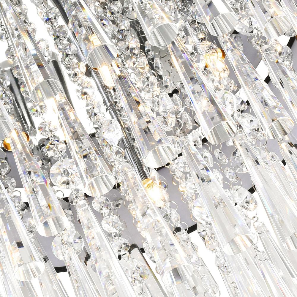 Franca 8 Light Drum Shade Chandelier With Chrome Finish. Picture 6