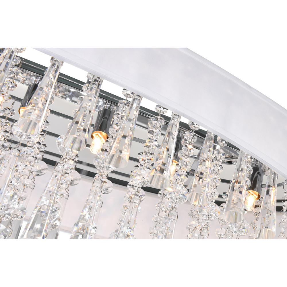 Franca 8 Light Drum Shade Chandelier With Chrome Finish. Picture 2