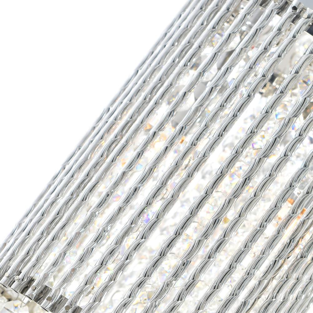 Claire 2 Light Drum Shade Mini Pendant With Chrome Finish. Picture 5