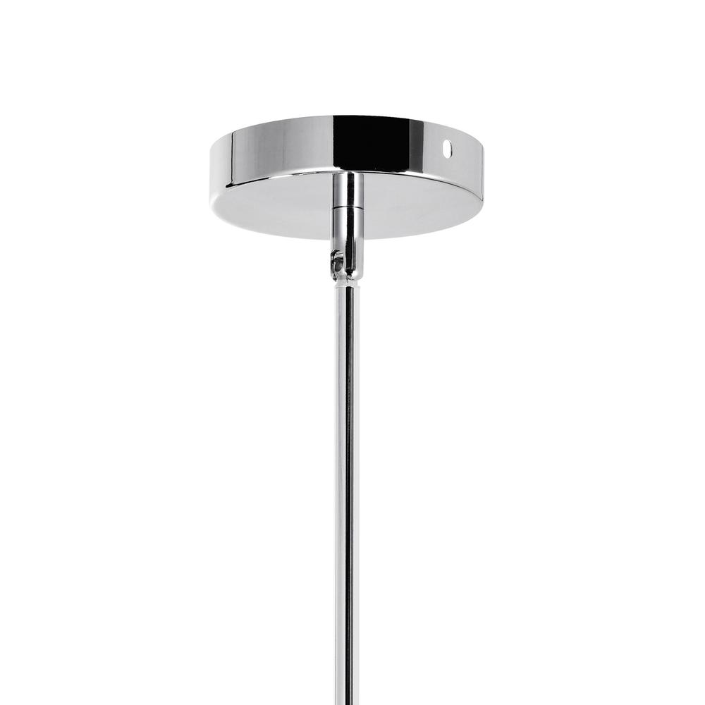 Claire 2 Light Drum Shade Mini Pendant With Chrome Finish. Picture 6