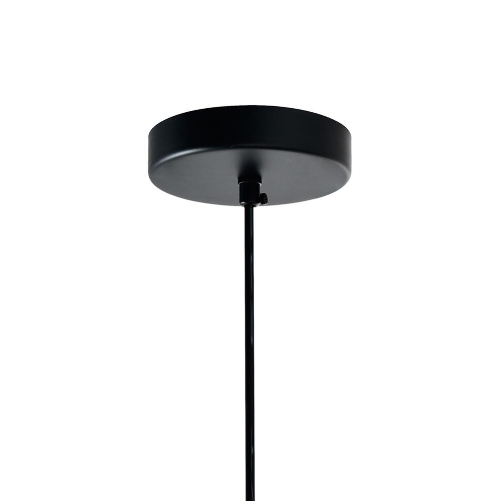 Glass 1 Light Down Mini Pendant With Smoke Finish. Picture 5