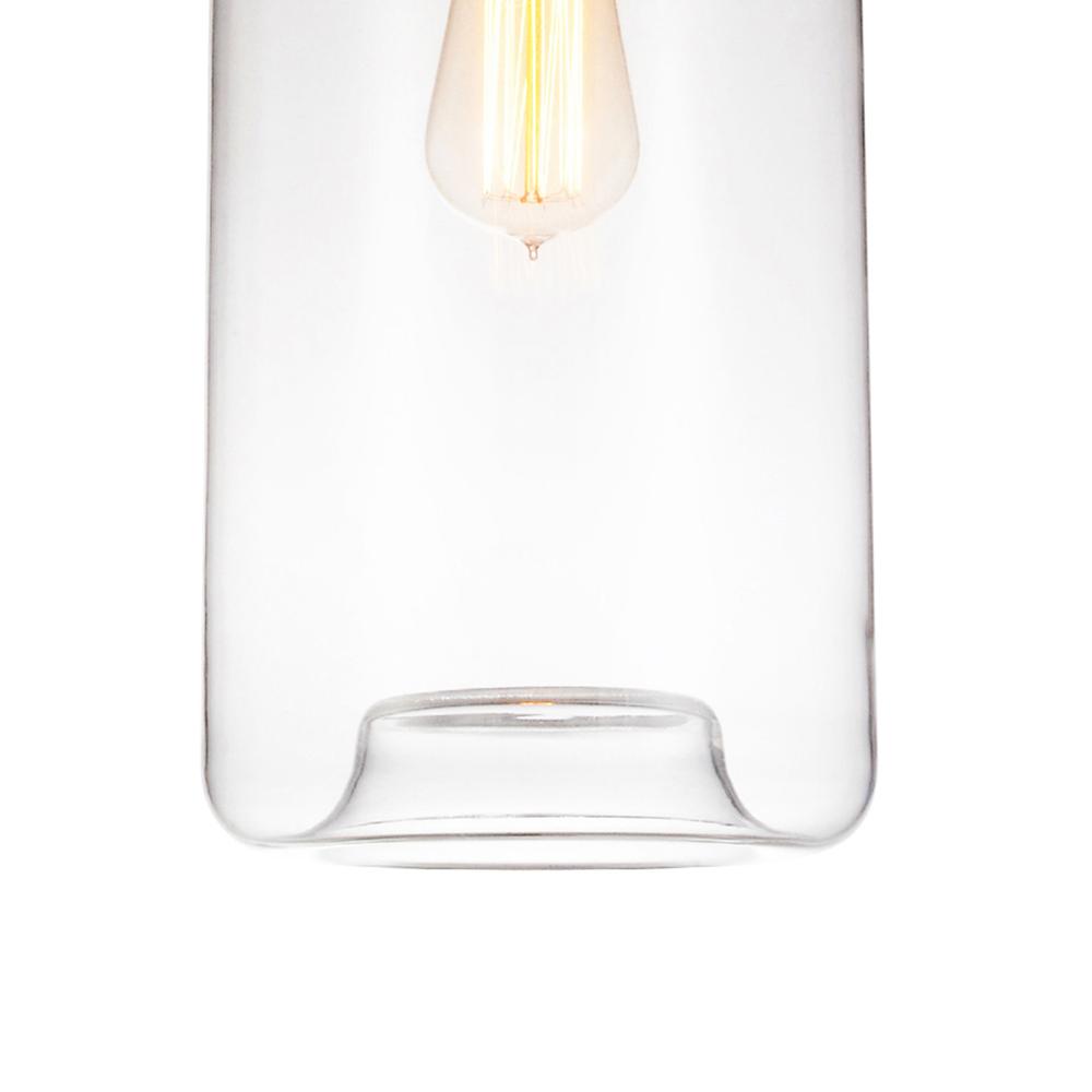 Glass 1 Light Down Mini Pendant With Clear Finish. Picture 4