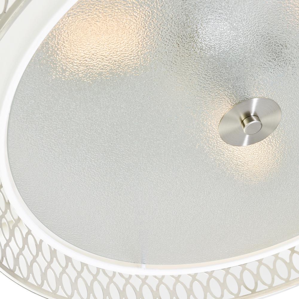 Mikayla 5 Light Drum Shade Chandelier With Satin Nickel Finish. Picture 6