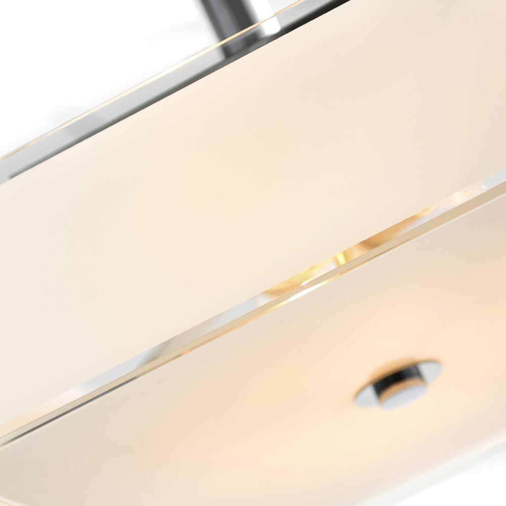 Lucie 3 Light Drum Shade Chandelier With Chrome Finish. Picture 5