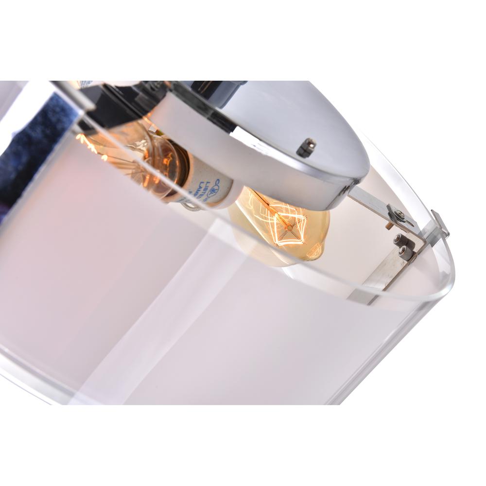 Lucie 4 Light Drum Shade Chandelier With Chrome Finish. Picture 5