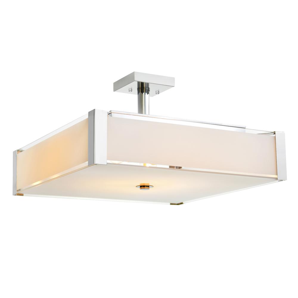 Lucie 5 Light Down Chandelier With Chrome Finish. Picture 1