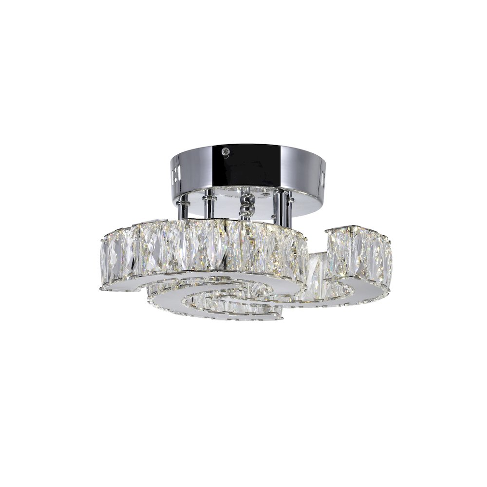 Vienna LED Flush Mount With Chrome Finish. Picture 2