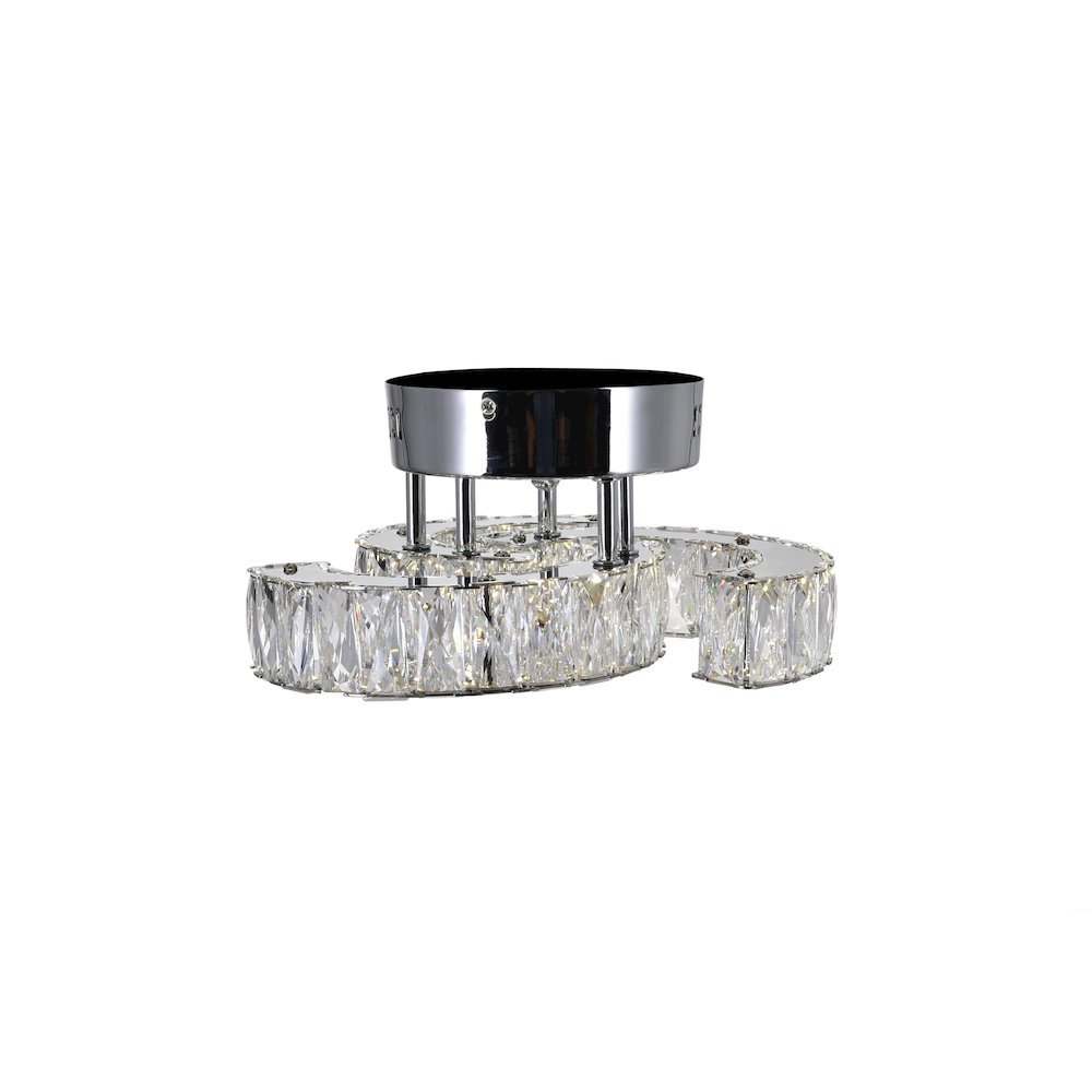 Vienna LED Flush Mount With Chrome Finish. Picture 3