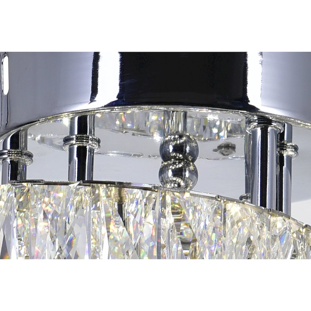 Vienna LED Flush Mount With Chrome Finish. Picture 5