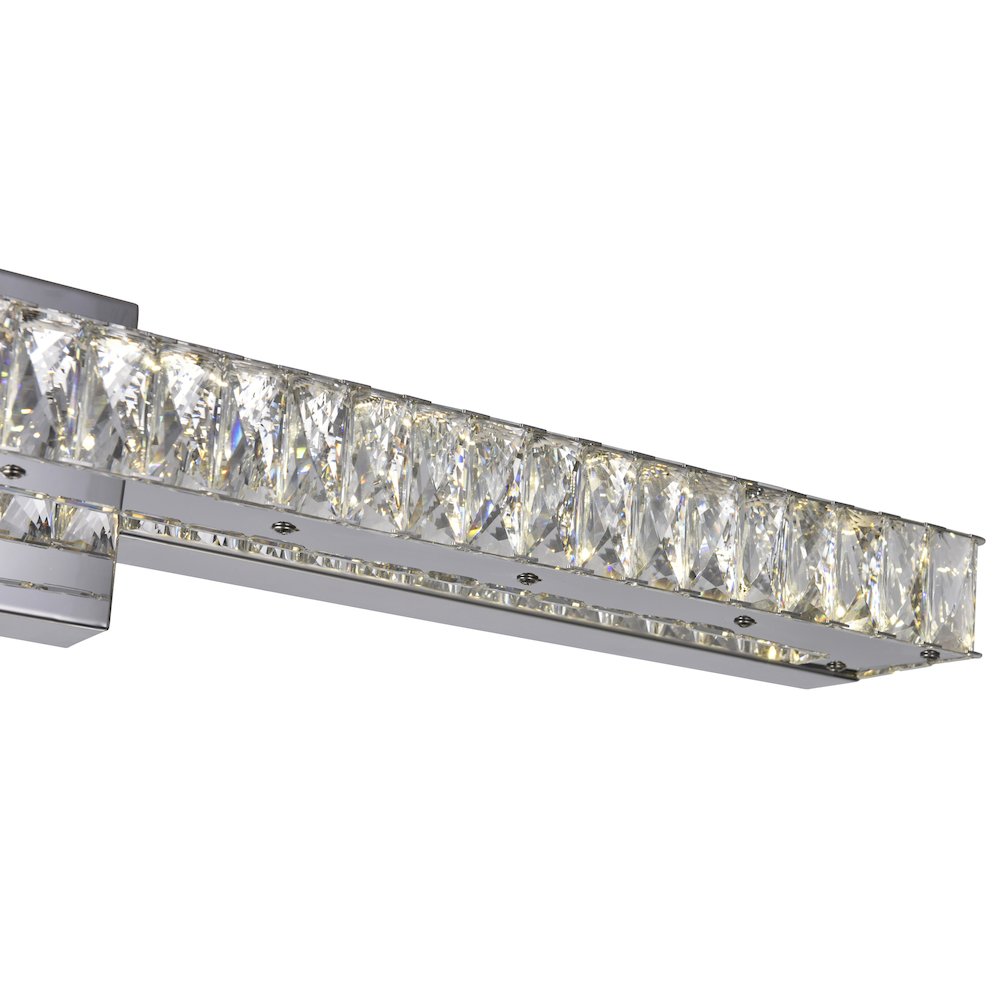 Milan LED Vanity Light With Chrome Finish. Picture 2