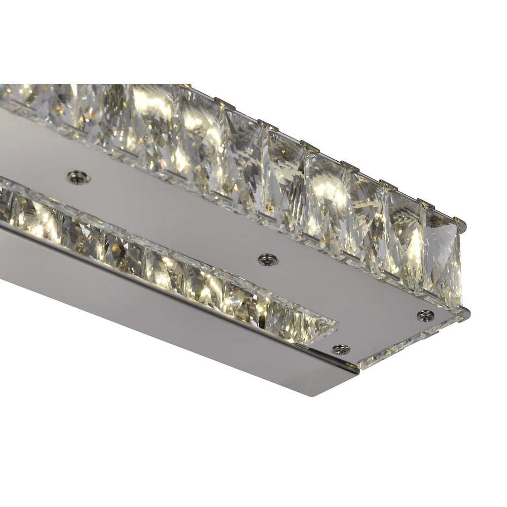 Milan LED Vanity Light With Chrome Finish. Picture 4