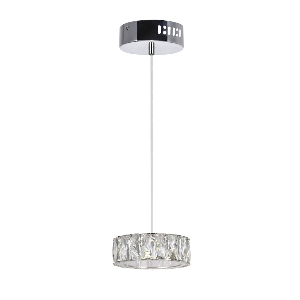 Milan LED Mini Pendant With Chrome Finish. Picture 1