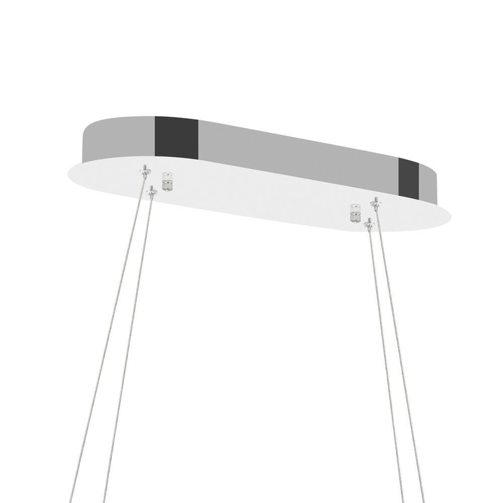 Milan LED Chandelier With Chrome Finish. Picture 7