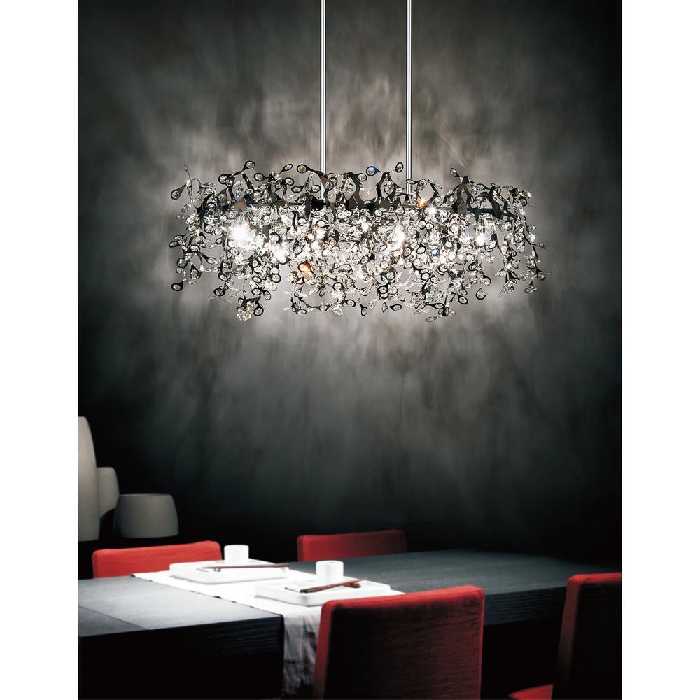 Flurry 7 Light Down Chandelier With Chrome Finish. Picture 3