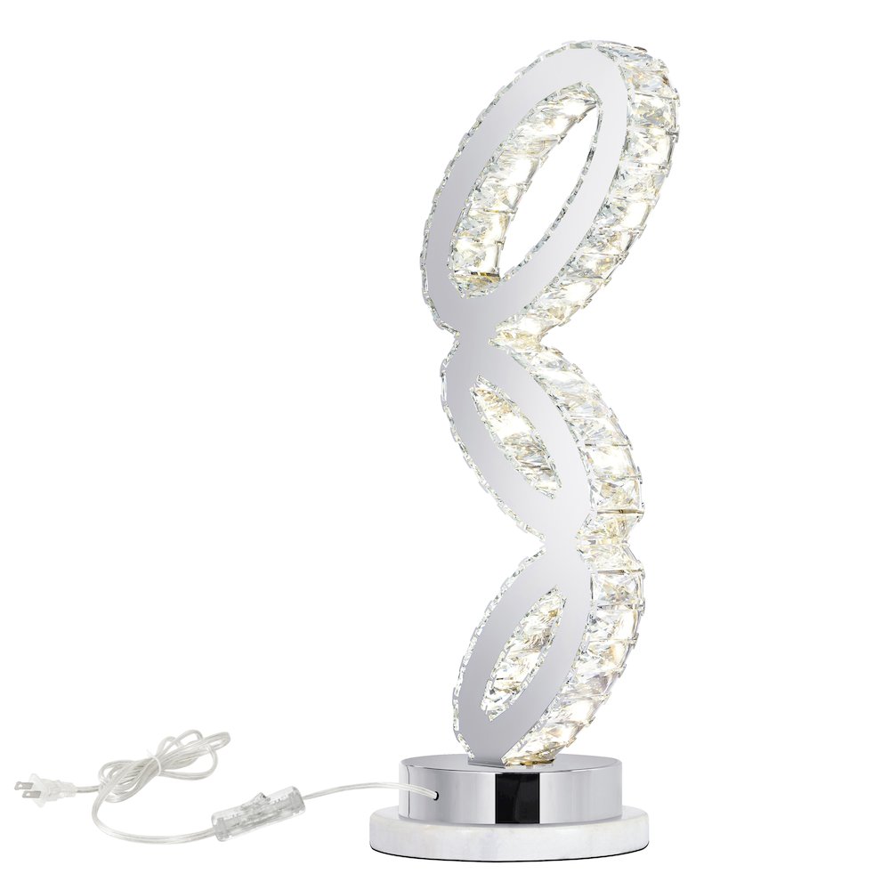 Balanced LED Table Lamp With Chrome Finish. Picture 1