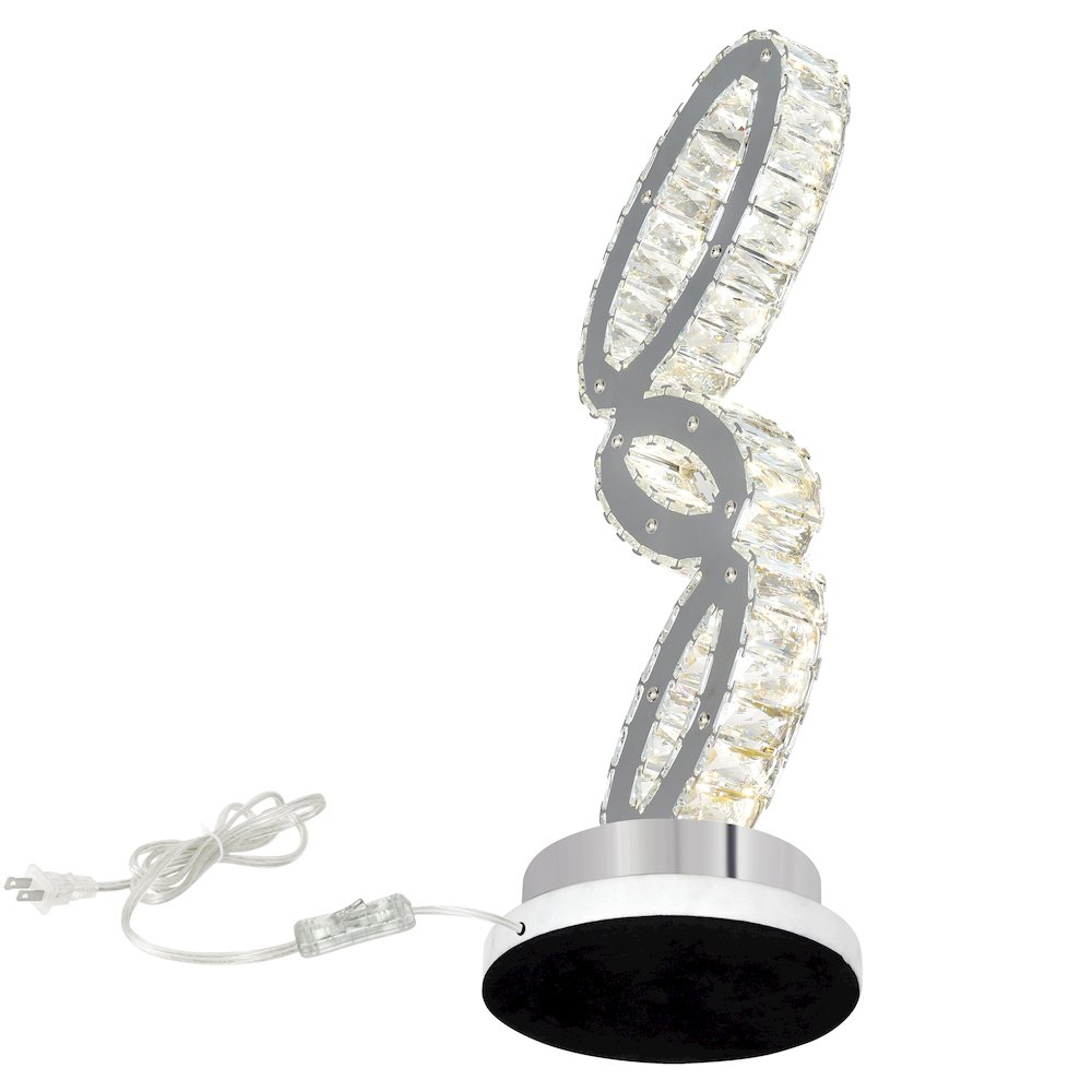 Balanced LED Table Lamp With Chrome Finish. Picture 6