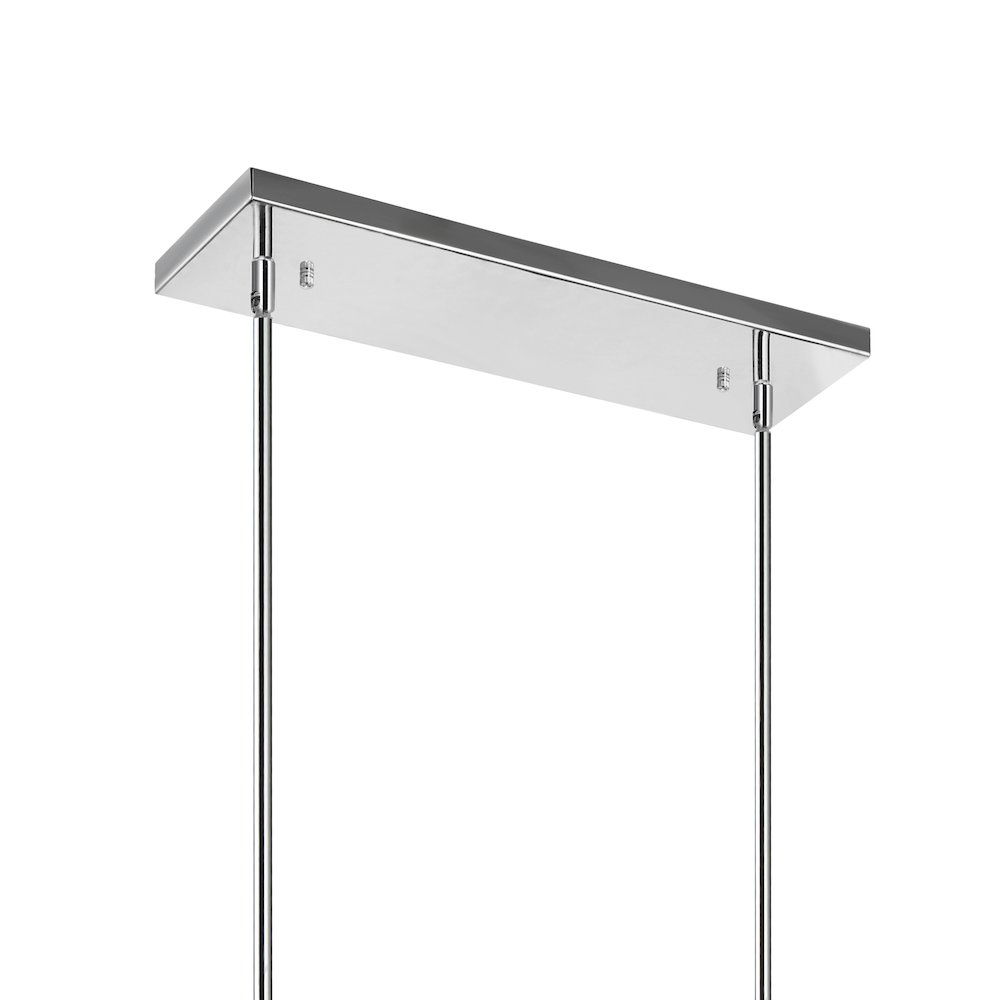 Wilma 6 Light Down Chandelier With Chrome Finish. Picture 5