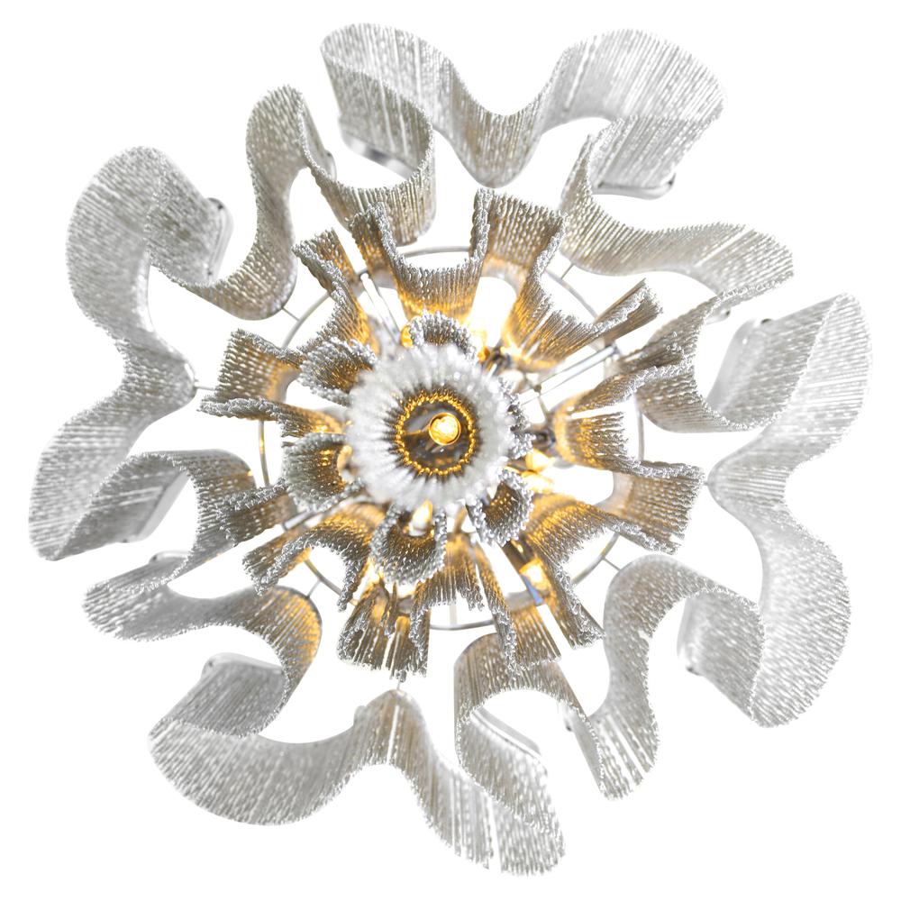 Daisy 16 Light Down Chandelier With Chrome Finish. Picture 3
