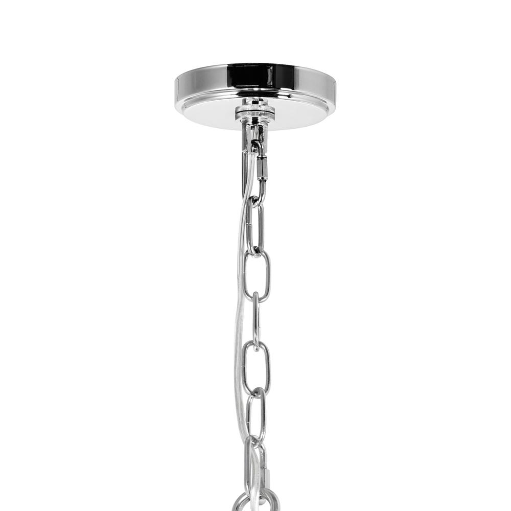 Daisy 17 Light Down Chandelier With Chrome Finish. Picture 3
