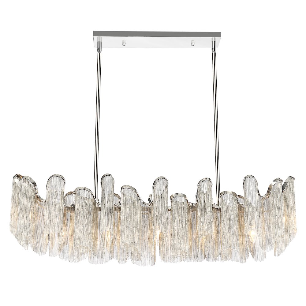 Daisy 7 Light 47in Chrome Down Chandelier. Picture 2