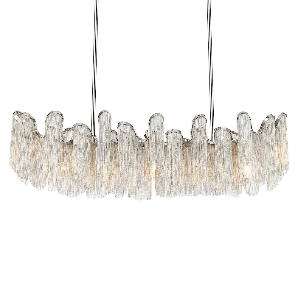 Daisy 7 Light 47in Chrome Down Chandelier. Picture 4
