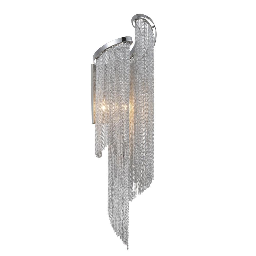 Daisy 2 Light Wall Sconce With Chrome Finish. Picture 1