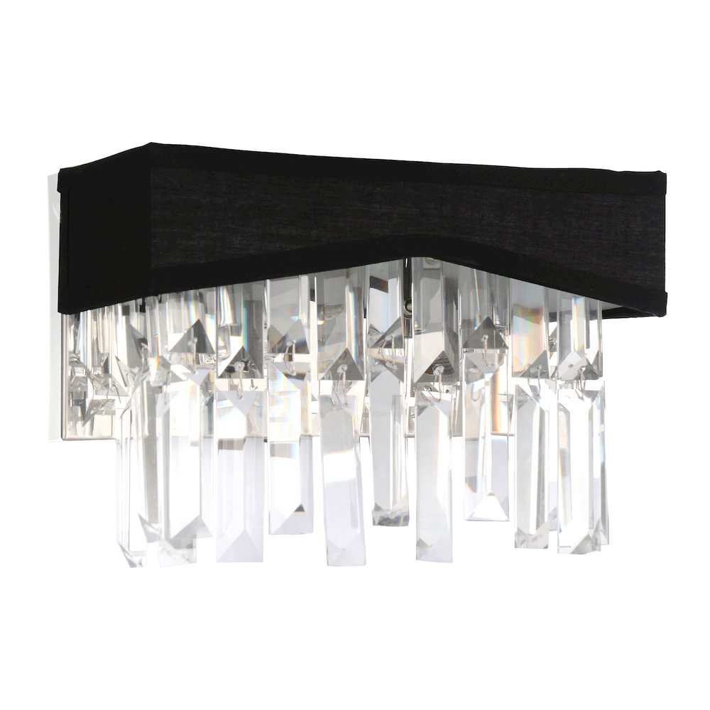Havely 2 Light Wall Sconce With Chrome Finish. Picture 5