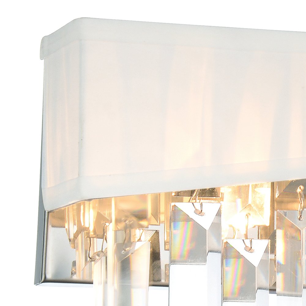 Havely 2 Light Wall Sconce With Chrome Finish. Picture 3