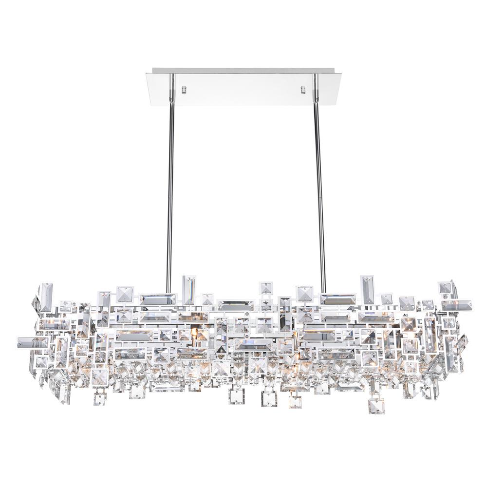 Arley 12 Light Island Chandelier With Chrome Finish. Picture 2