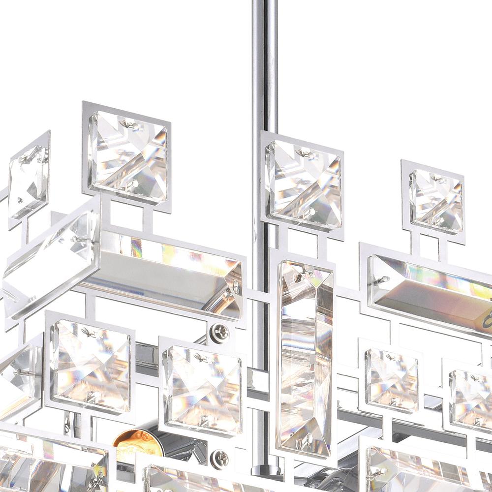 Arley 12 Light Island Chandelier With Chrome Finish. Picture 5