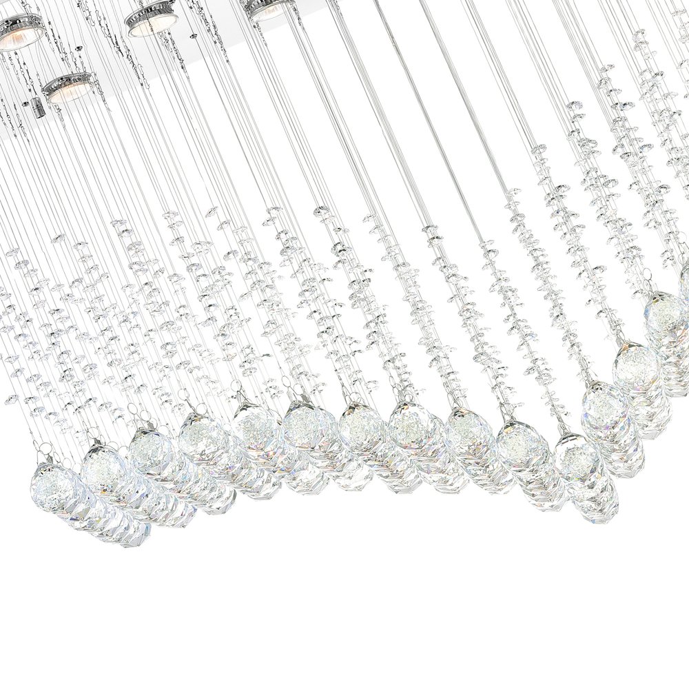 Twinkle 11 Light Flush Mount With Chrome Finish. Picture 4