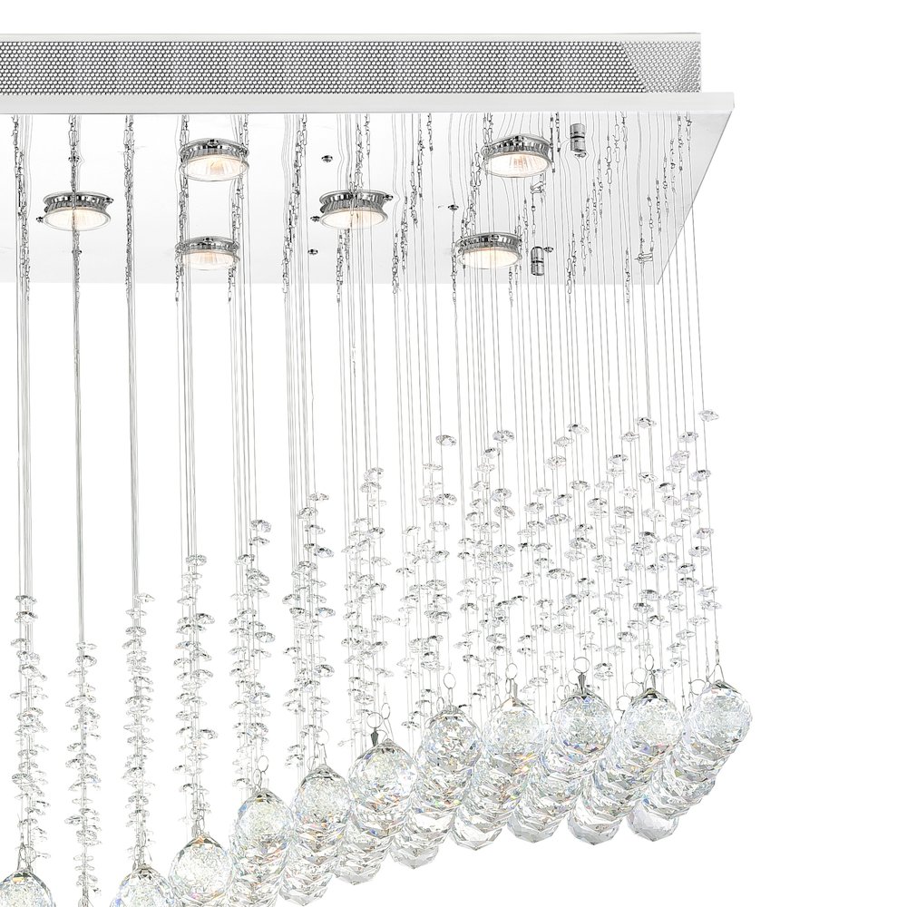 Twinkle 11 Light Flush Mount With Chrome Finish. Picture 5