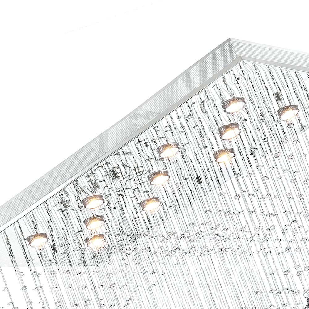 Twinkle 11 Light Flush Mount With Chrome Finish. Picture 4