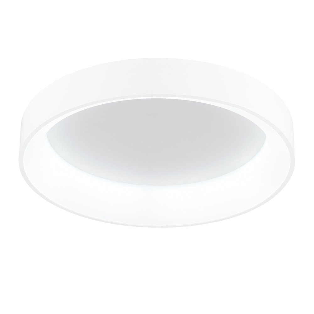 Arenal LED Drum Shade Flush Mount With White Finish. Picture 3