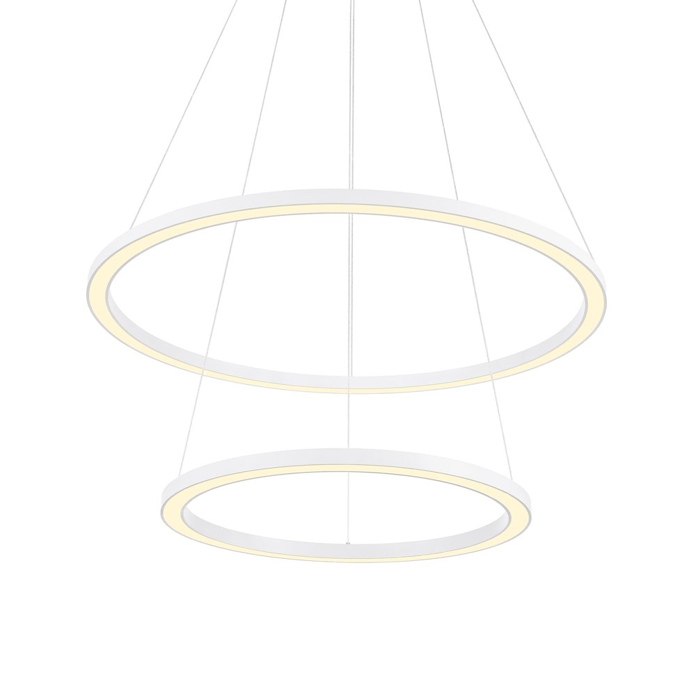 Chalice LED Chandelier With White Finish. Picture 2