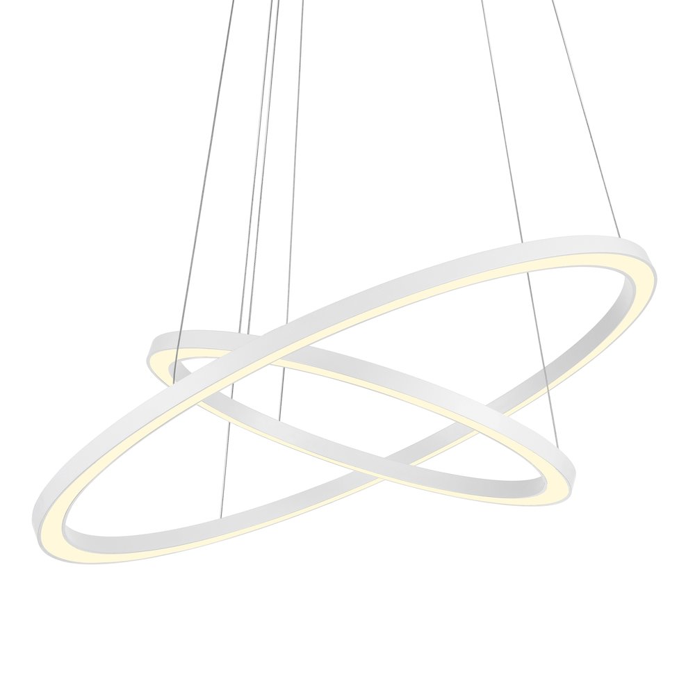 Chalice LED Chandelier With White Finish. Picture 4