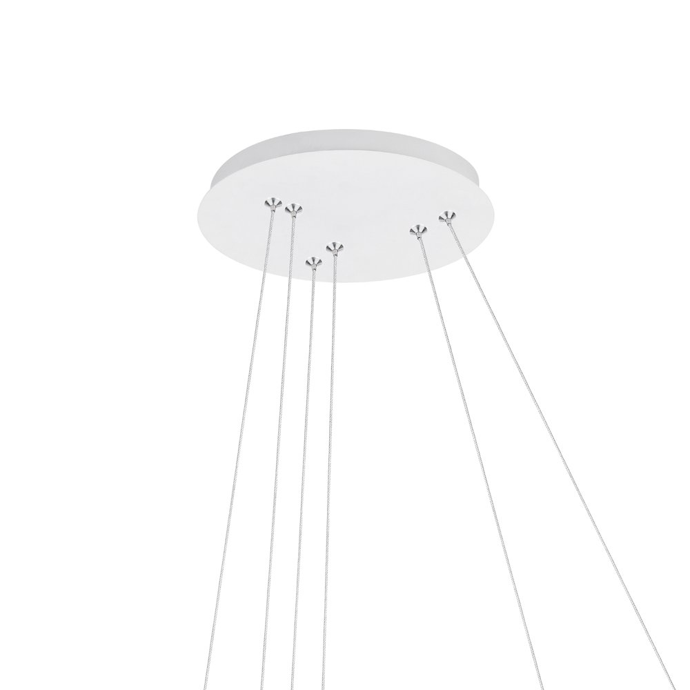 Chalice LED Chandelier With White Finish. Picture 5