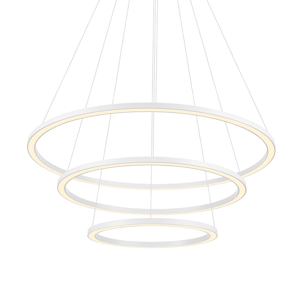 Chalice LED Chandelier With White Finish. Picture 2